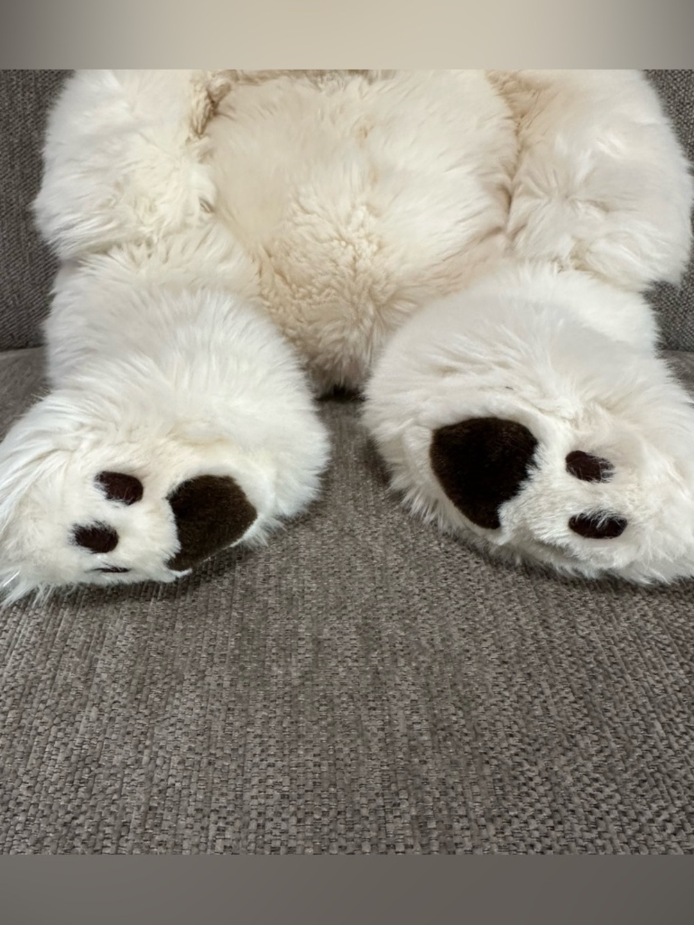 Creamsicle Russ Berrie stuffed polar bear plush cuddle collectible - Picture 3 of 7